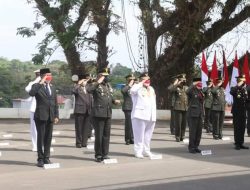 Pemprov Sultra Bersama Forkopimda Ikuti Upacara HUT TNI ke 76 Secara Virtual