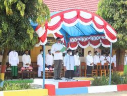 Bupati Kolaka Pimpin Upacara Hari Santri Nasionalb2021 di Pondok Pesantren Baitul Arqom Polinggona