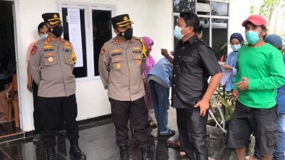 Kapolres Bulukumba Pantau Vaksinasi Presisi Dua Lokasi di Ujung Loe