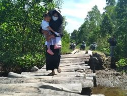 Kisah Guru Kontrak Berjalan Melintasi Jembatan Rapuh Untuk Cerdaska Anak Negeri