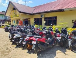 Amankan 30 Unit Motor Curian, Kapolsek Bontomarannu Minta Pemilik Membawa Bukti Pendukung