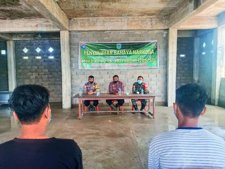Satgas TMMD Laksanakan Kegiatan P4GN di Desa Ampar