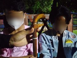 Patroli Rutin Antisipasi Kejahatan, Tim Respati Amankan Dua Remaja Beserta Sebilah Sajam