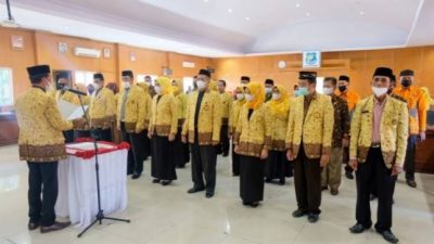 Pelantikan Pengurus Asosiasi Pengawas Sekolah Indonesia (APSI) Kabupaten Bulukumba periode 2021-2026, di Ruang Pola Kantor Bupati