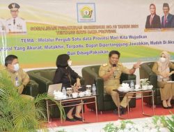 Kepala Dinas Kominfo Sultra Membuka Sosialisasi Peraturan Gubernur No.10 Tahun 2021