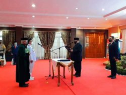 Gubernur Sultra Resmi Lantik Ir H Sulwan Aboenawas MSi Sebagai Penjabat Bupati Koltim