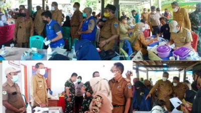 Di Dampingi Kadis BPBD, Camat, Kapus Tosiba dan TNI Polri, Bupati Kolaka Monitoring Vaksinasi Massal Tiga Desa di Samaturu