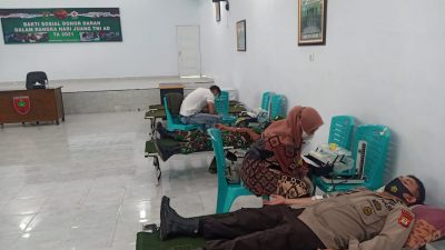 Hari Juang Kartika TNI-AD, Personil Polres Donor Darah