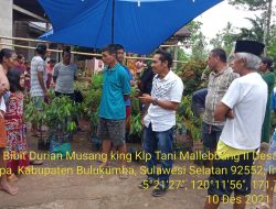 Ketua Forum BPD Se-Kecamatan Bulukumpa Jemput Aspirasi Bibit Durian Musang King