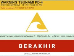 Peringatan Dini Tsunami Berakhir, BMKG Imbau Warga Waspada Gempa Susulan