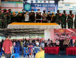 Vaksinasi Massal Berhadiah Polres Kolaka di Ladongi Dipadati Warga 