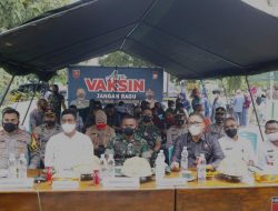 Forkopinda Bulukumba Ikut pantau Vaksinasi Oleh Kapolri Bersama Dengan Kapolda Sulsel