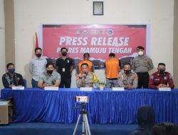 Polres Mamuju Tengah Gelar Press Release Kasus Tindak Pidana Penganiayaan di Desa Waeputeh