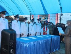Lantik Lima Kades di Kalukku, Bupati Mamuju Beri Tantangan Para Kepala Desa