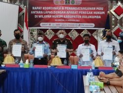 Lapas Bulukumba Teken Kerjasama dengan Penegak Hukum, Kapolres: Untuk Bulukumba Yang Lebih Baik