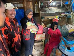 Tinggal Di Gubuk Sempit Berlantai Tanah, MPC Pemuda Pancasila Bantaeng Kunjungi dan Berikan Bantuan Kepada Keluarga Aisyah