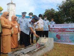 Peringati HBP Ke-58, Jajaran Rutan Majene Gelar Upacara Tabur Bunga di Makam Pahlawan Mandar