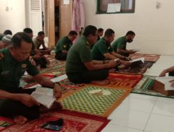 Kegiatan Rutin, Jajaran Kodim 1410 Bantaeng Laksanakan Tadarus Al-Qur’an
