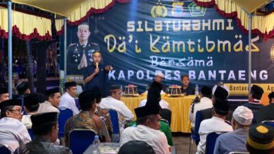 Harkamtibmas, Polres Bantaeng Gelar Silaturahmi Bersama Para Da’i