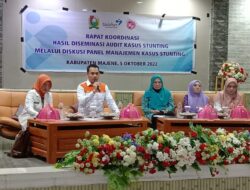 Rakor Hasil Diseminasi Audit Kasus Stunting Melalui Panel Manajemen Kabupaten Majene