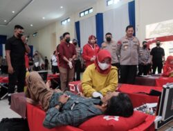 Polda Sulsel Gelar Bakti Sosial Donor Darah Dan Pemberian Sembako, Sambut HUT Humas Polri Ke 71