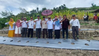 Hadiri Syukuran Proyek Irigasi dan Penanaman Perdana Lombok Besar, Bupati Majene : Air Sumber Kehidupan