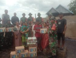 Kodim 1410/Bantaeng Distribusikan Sembako dan Pakaian Layak Pakai Untuk Korban Kebakaran