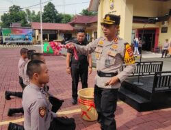 Mutasi Dari Polda Sulsel, 4 Bintara Muda Jalani Upacara Tradisi di Polres Bantaeng