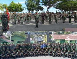Doa Bersama Iringi Pelepasan 92 Personil KIPAN. A Yonif 721/Makkasau Laksanakan Tugas PAM di Papua