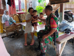 Upaya Cegah Stunting, Babinsa Kodim 1410/Bantaeng Korem 141/Tp Komsos Dengan Warga Binaannya