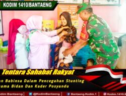 Peran Babinsa Dalam Pencegahan Stunting Bersama Bidan Dan Kader Posyandu