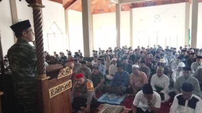 Dandim 1410/Bantaeng Safari Jum’at di Masjid Nurul Amin Desa Bonto Maccini