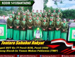 Peringati HUT Ke-77 Persit KCK, Persit 1410/Bantaeng Ziarah ke Taman Makan Pahlawan
