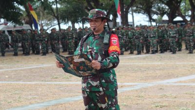 Dansatgas TMMD Ke -118 Kodim 1410/Bantaeng Bacakan Laporan Hasil TMMD