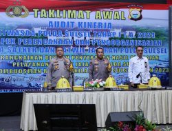 Kapolda Sulsel Buka Taklimat Awal Audit Kinerja Itwasda TA. 2024
