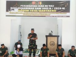 Kodim 1410 Bantaeng Gelar Peringatan Isra’ Mi’raj Nabi Muhammad SAW Tahun 1445 H 2024 M