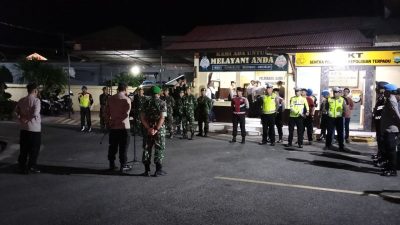 Patroli Skala Besar, Polres Bersama Kodim Bantaeng Gelar Apel Gabungan