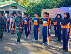 Kodim 1410 Bantaeng Laksanakan Upacara Pembukaan Diklat Wasbang Kepada Siswa SMA Negeri 2 Bantaeng