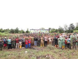 Kodim 1410 Bantaeng Gandeng Forkopimda Gelar Tanam Pohon Serentak Secara Virtual Bersama Kasad