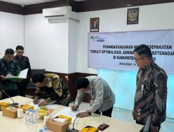 Optimalkan JAMSOSTEK, Pj Bupati Bantaeng Tandatangani Nota Kesepakatan Dengan BPJS Makassar