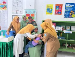 Sukseskan Pelaksanaan PIN Polio, Dandim 1410 Bantaeng Dukung Program Pemerintah Cegah Polio di Kabupaten Bantaeng