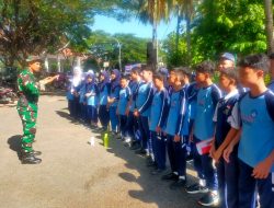 Babinsa Koramil 02/Eremerasa Berikan Arahan dan Motivasi Kepada Siswa Siswi SMP 1 Bantaeng