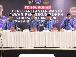 Hadiri Pengukuhan Dewan Pengurus KORPRI Bantaeng PAW, Pj. Gubernur Harap ASN Bantaeng Saling Rangkul