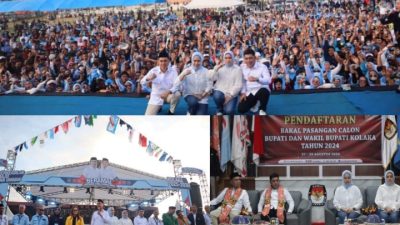 Ribuan Pendukung Padati Deklarasi Pasangan BERAMAL di Kolaka