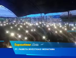 Ratusan HP Dinyalakan, Simbol Perjuangan Membara dalam Pengukuhan Tim Ibas-Puspa di Kalaena