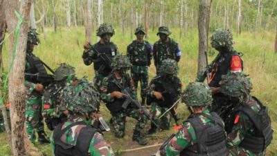Yonif 755/Yalet Kostrad Gelar Latihan Taktis Tingkat Unit di Papua Selatan