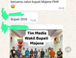Foto Bertuliskan “Tim Media Wakil Bupati” Beredar, Publik Majene Soroti Pesan Tersirat Jelang 100 Hari Kerja Ast-Rita