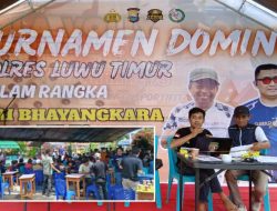 Peringati Hari Bhayangkara ke-79, Polres Luwu Timur Gandeng PORDI Gelar Turnamen Domino Akbar