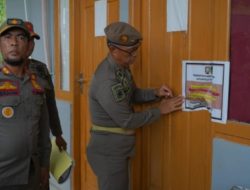 Satpol PP Lutim Segel Gedung PT PUL, Aktivitas Dihentikan Karena Perizinan Belum Lengkap