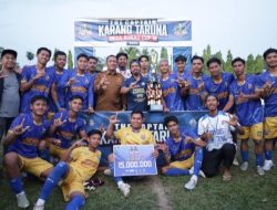 Turnamen Karang Taruna Cup III Burau Berakhir Meriah, Benteng Utama FC Sabet Gelar Juara